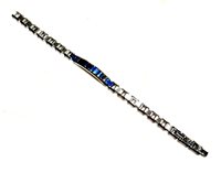 Pulsera Zancan Hombre in Acero Cubic Zirconia EHB477